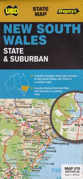 New South Wales Ubd Map 270 Buy Maps Of New South Wales Mapworld