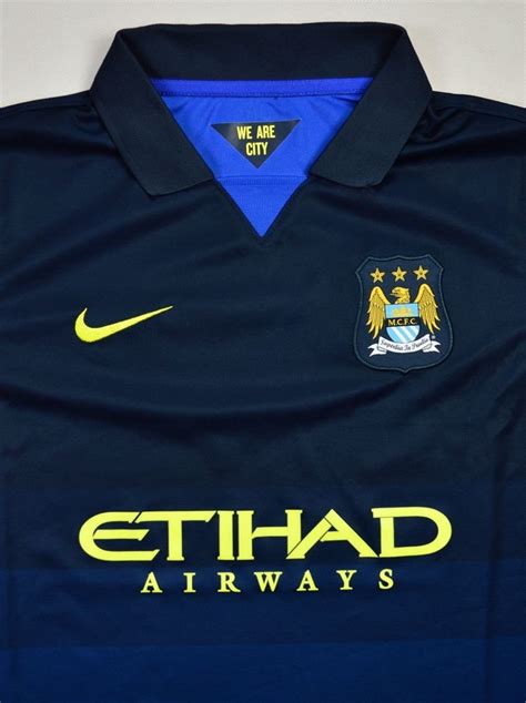 2014 15 Manchester City Shirt Xl Boys 158 170 Cm Football Soccer