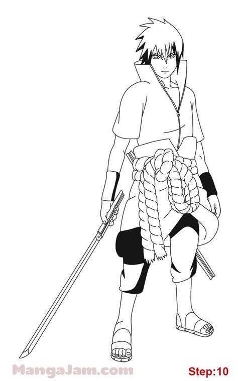 How To Draw Sasuke Uchiha From Naruto Com Imagens Desenhos