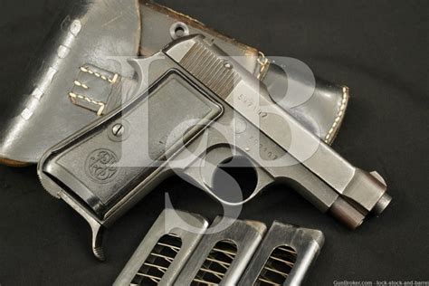 Wwii Beretta Model 1935 M1935 Acp Semi Auto Pistol Mfd 54 Off