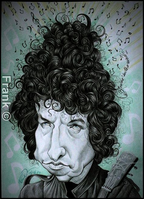 Caricature Caricature Of Bob Dylan By Frank