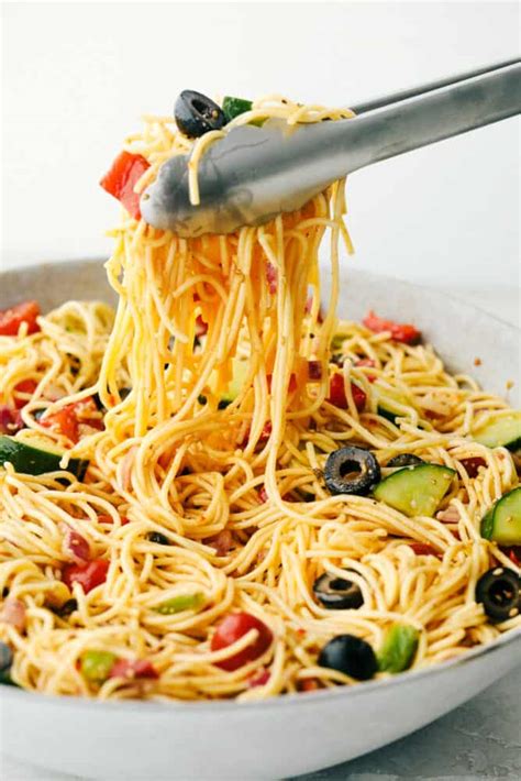 California Spaghetti Salad Yummy Recipe