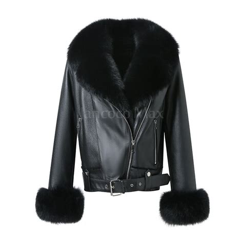 Lady 2023 New Arrivals Shearling Jacket Real Fox Fur Coats Women Winter
