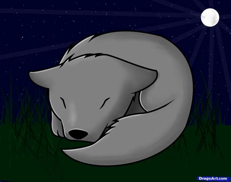 Drawing a sleeping wolf pup, Added by ZoraLink, July 5 ... Share the best gifs now >>>.