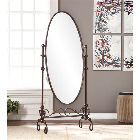 At the same time, it may represent a specific decoration with an attractive. Sleek Mirror Floor Full Length Cheval Accent Decor Tilt ...