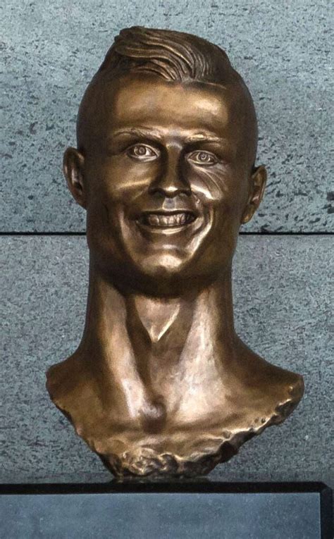 In march 2017 a bronze statue of real madrid's number 7 was unveiled in madeira and many jokes followed. Cristiano Ronaldo's Bronze Bust Is a...Bust: See Pics of ...