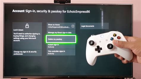 How To Delete Passkey On Xbox One Console Youtube