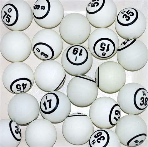 White Bingo Ball Set East Chicago Sales Inc