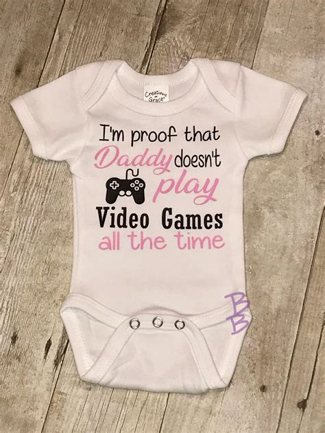 Proof That Daddy Doesnt Play Video Games All The Time Baby Etsy