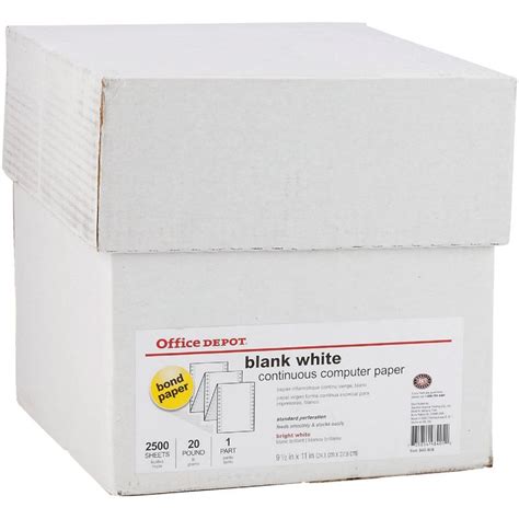 Buy Staples Blank Computer Printer Paper 8 12 In X 11 In White