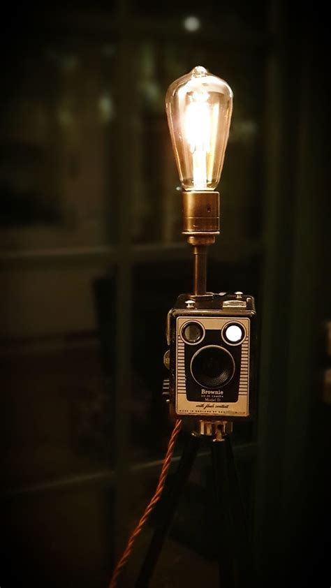 Vintage Kodak Camera Upcycled Tripod Lamp 14 This Handma Flickr