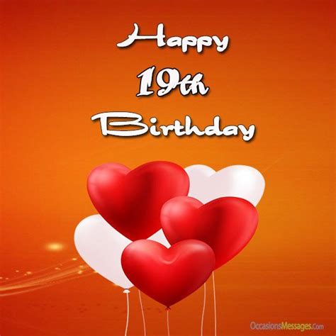 Birthdayhappy 19th Birthday Wishes