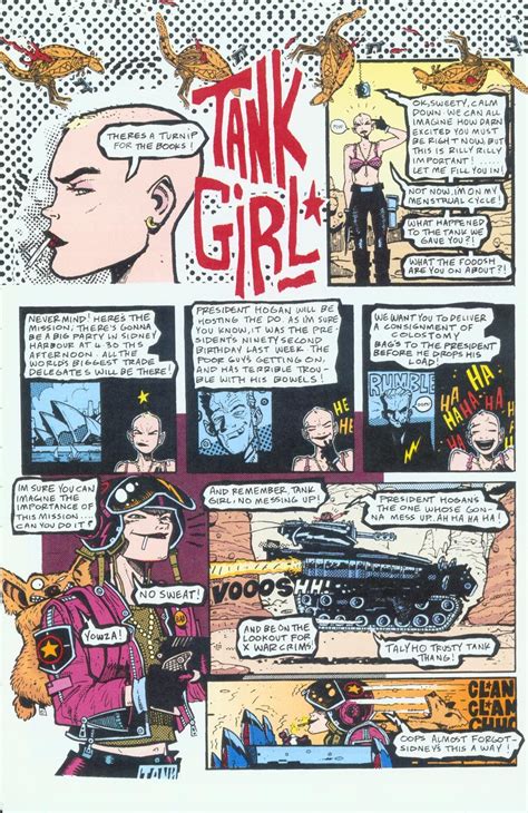 Tank Girl 1 Dark Horse Comics May 1991 Writers Jamie