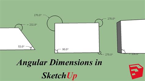 Angular Dimensions Plugin For Sketchup Youtube