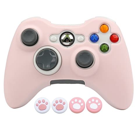 Pink Soft Silicone Protective Case For Xbox360 Controller Skin Gamepad