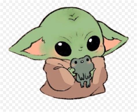 Baby Yoda Sticker Cute Baby Yoda Drawing Emoji Star Wars Emoji Yoda Free Emoji PNG Images