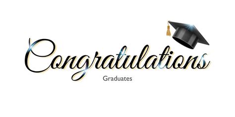 Congratulations Sign For Graduation With Graduate University Or College