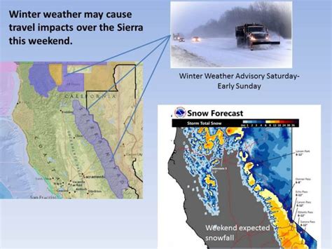 Noaa Moderate To Heavy Snowfall For California Ths Weekend 8 15