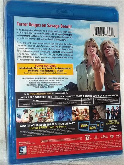 Savage Beach Blu Ray 2019 New Andy Sidaris Film Dona Speir Hope Marie Carlton 683904634153 Ebay