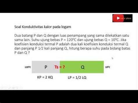 Suhu Sambungan Dua Logam Perpindahan Kalor Secara Konduksi YouTube