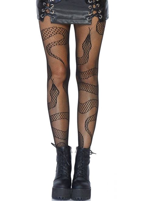 The Snake Fishnet Tights From Leg Avenue Are A Fab Pair Of Tights
