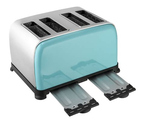 Kalorik Kitchen Originals 4 Slice Stainless Steel Toaster Aqua New Ebay