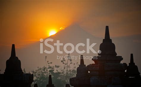 Borobudur Temple At Sunrise Java Indonesia Stock Photo Royalty Free