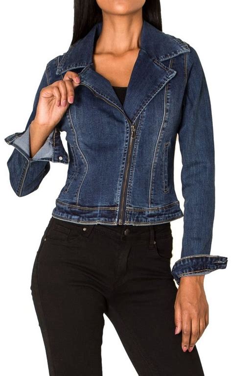 Nina Carter Jeansjacke 3258 Damen Denim Jeansjacke Blazer Online