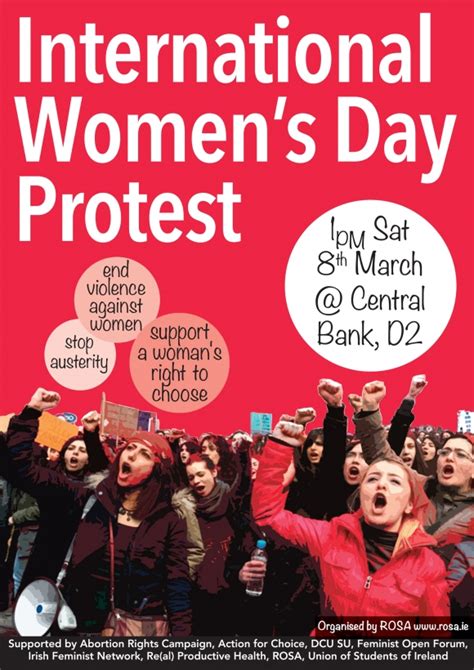 Rosa International Womens Day Protest Events The National Womens