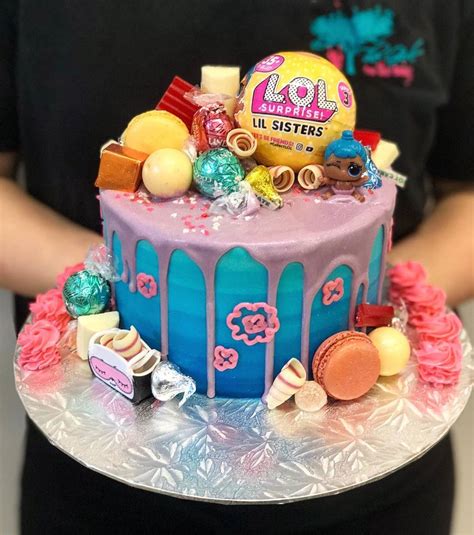 Check out our collection of lol surprise alphabets! Blue Ombre Drip LOL Doll Cake - The Girl on the Swing