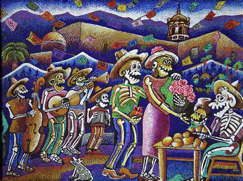 Day Of The Dead Offering Painting By Candelario Vazquez Pixels