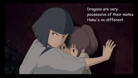 Haku And Chihiro In Hayao Miyazakis Spirited Away Animasi