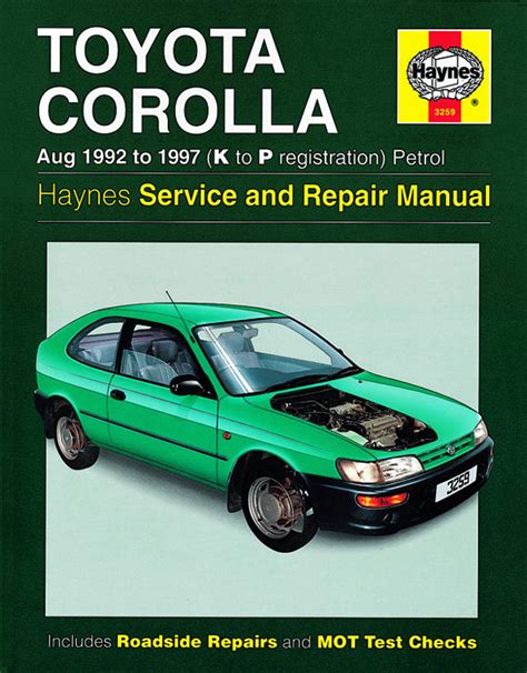Toyota Corolla 1992 1997 Haynes Repair Manuals And Guides