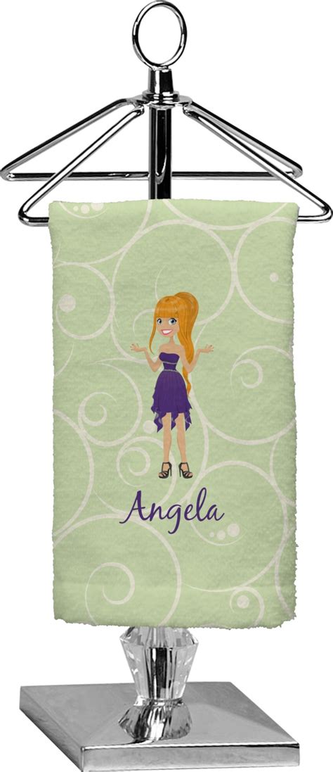 Custom Character Woman Finger Tip Towel Full Print Personalized