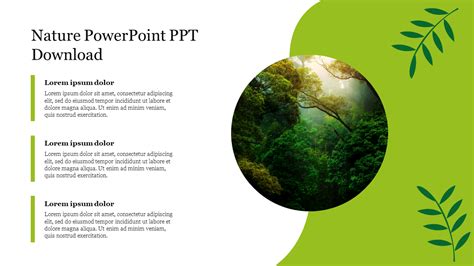 Creative Nature Powerpoint Ppt Download Slide Template
