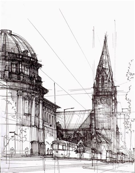 Architectural Drawings Of Historic Buildings Architecture Sketch