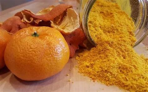 Light Brown Natural Orange Peel Powder Orange Peels Extract For