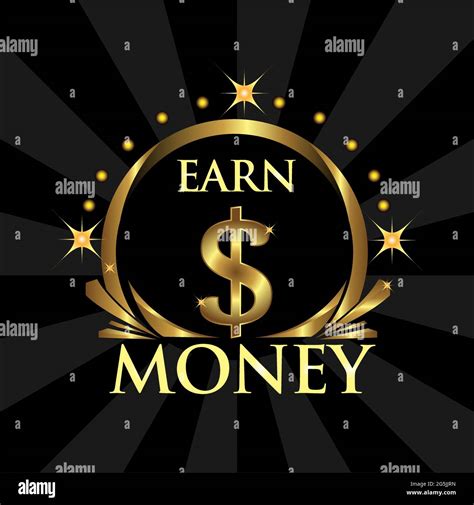 Earn Money Stock Background Vector Illustration Stock Vector Image