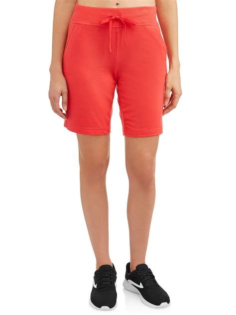 Athletic Works Womens Athleisure French Terry Bermuda Shorts