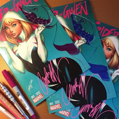 J Scott Campbells Variant Cover For Spider Gwen No1 Beautiful