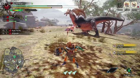 Monster Hunter Rise An Anjanath Beats The Living Garbage Out Of A Kulu