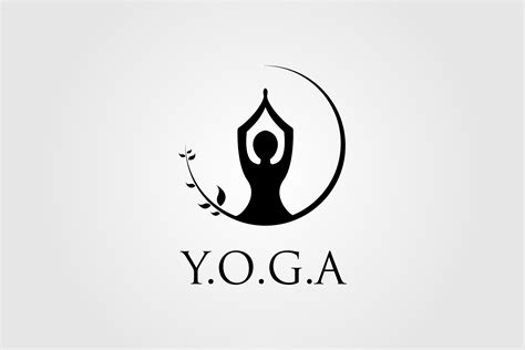 Download Logo Minimalist Yoga Meditation Logo Design Hellow Graphic