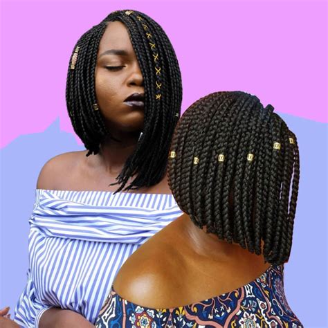 African american hair can be very stubborn in nature. 17 Beautiful Braided Bobs From Instagram You Need To Give ...