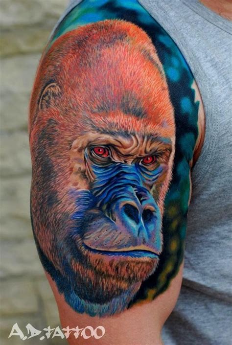 23 Best Gorilla Tattoos Images On Pinterest Gorilla