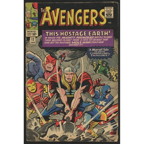 1965 The Avengers Issue 12 Marvel Comic Book Pristine Auction