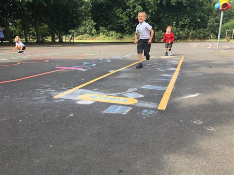 Tolleshunt Darcy Schools Playground Markings Pentagon Play