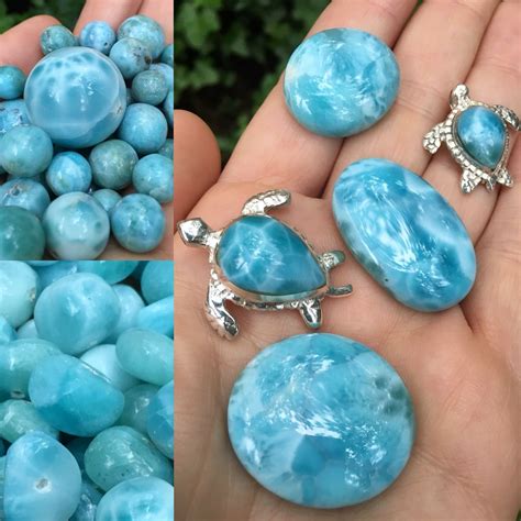 Beautiful Larimar Now At The Lh Bead Gallery Minerals And Gemstones
