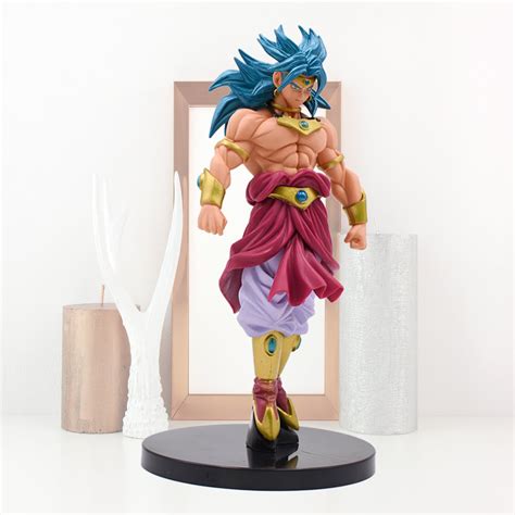 Gudo 76 Dragon Ball Z Broly Action Figures With Blue Hair Anime