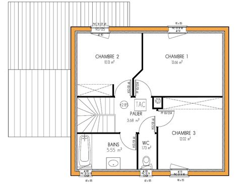 Plan maison plain pied 110m2. plan maison etage 50m2
