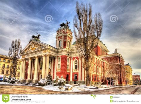 Ivan Vazov National Theatre In Sofia Stock Image Image